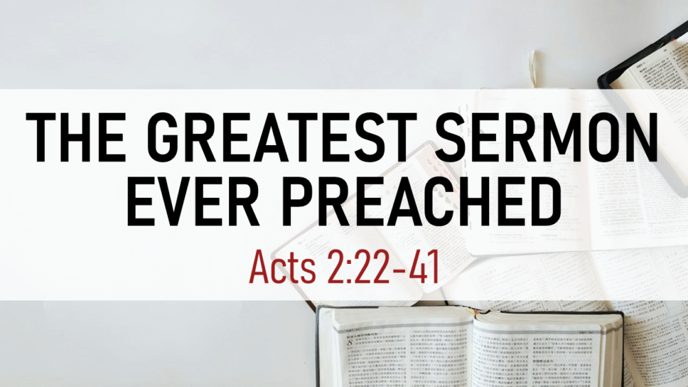The Greatest Sermon Ever Preached Image