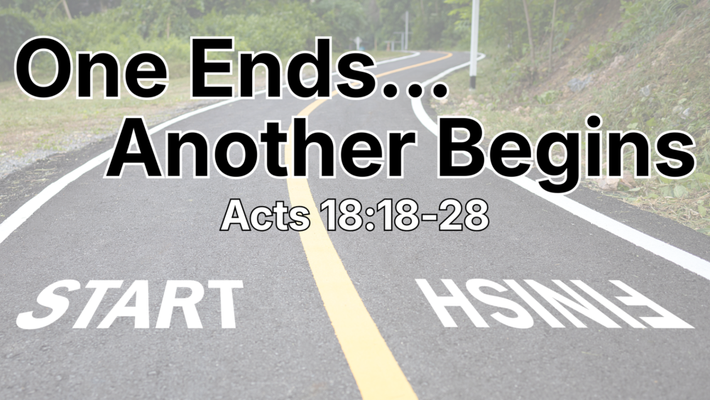 One Ends...Another Begins Image